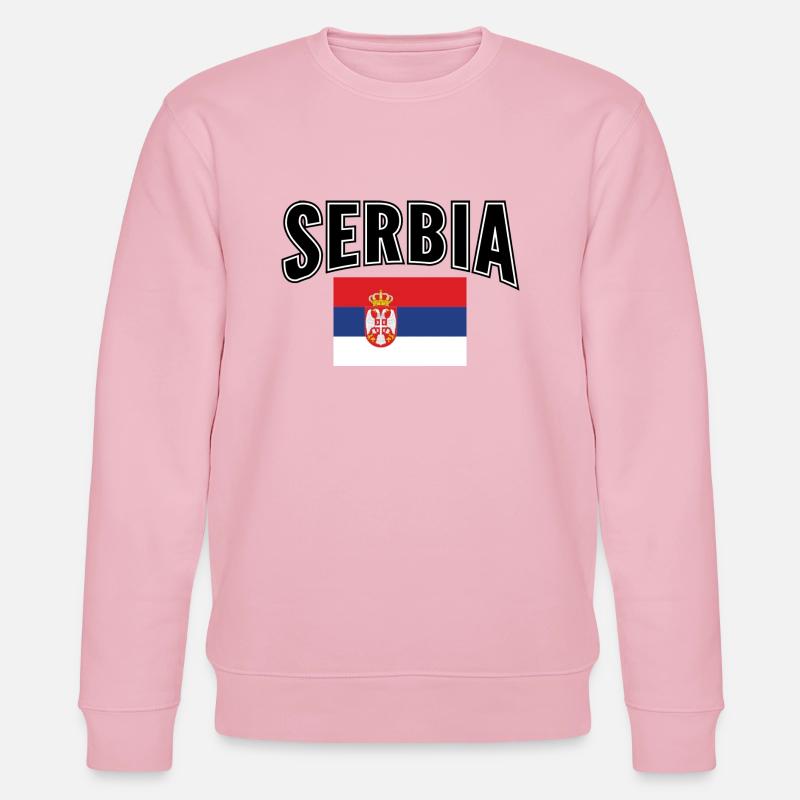 Serbien - Stanley/Stella Unisex Bio-Sweatshirt CHANGER  - Hellrosa