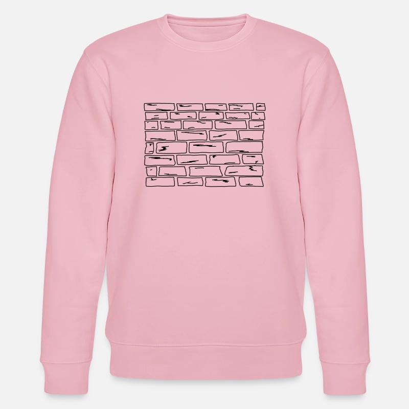 Die Mauer - Stanley/Stella Unisex Bio-Sweatshirt CHANGER  - Hellrosa