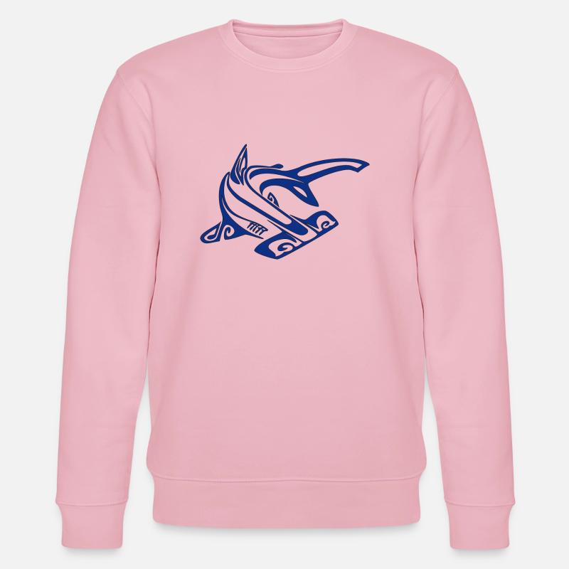 Hai Hammer blau - Stanley/Stella Unisex Bio-Sweatshirt CHANGER  - Hellrosa