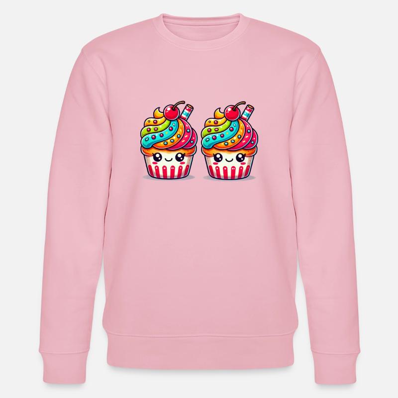 cupcake 2 - Stanley/Stella Unisex Bio-Sweatshirt CHANGER  - Hellrosa