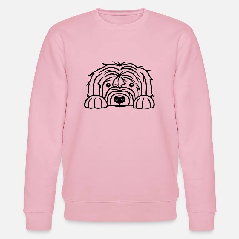 Zottelhund - Stanley/Stella Unisex Bio-Sweatshirt CHANGER  - Hellrosa