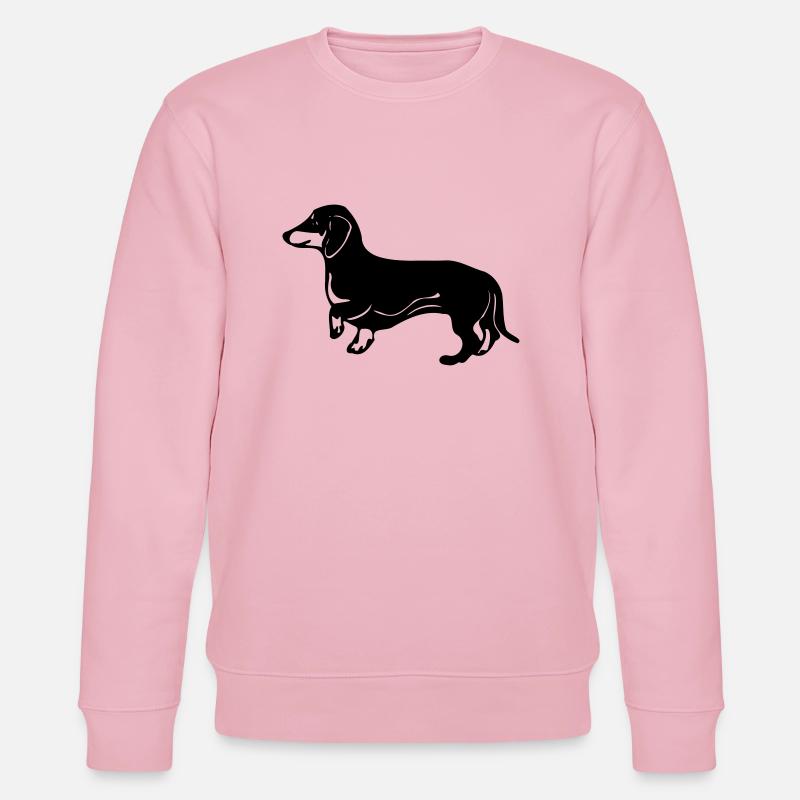 dackel hund - Stanley/Stella Unisex Bio-Sweatshirt CHANGER  - Hellrosa