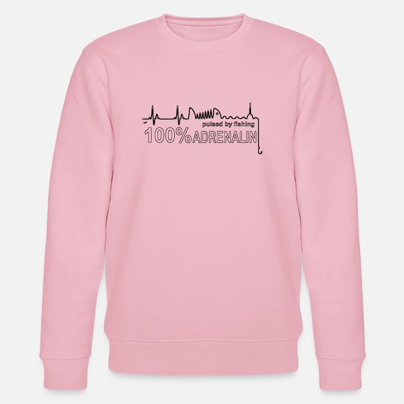 Angeln 100 % - Stanley/Stella Unisex Bio-Sweatshirt CHANGER  - Hellrosa