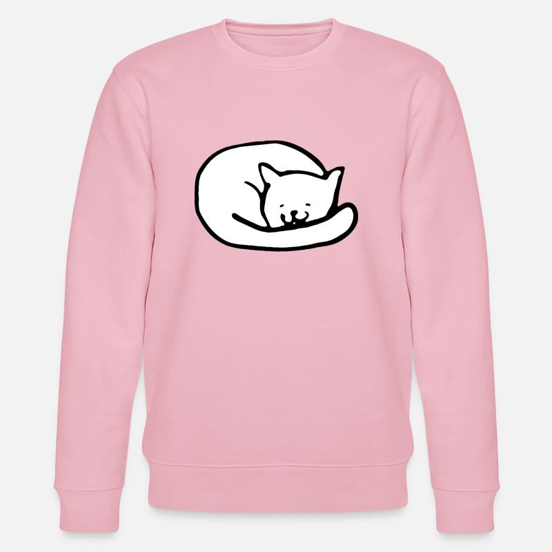 Süße Katze - Stanley/Stella Unisex Bio-Sweatshirt CHANGER  - Hellrosa