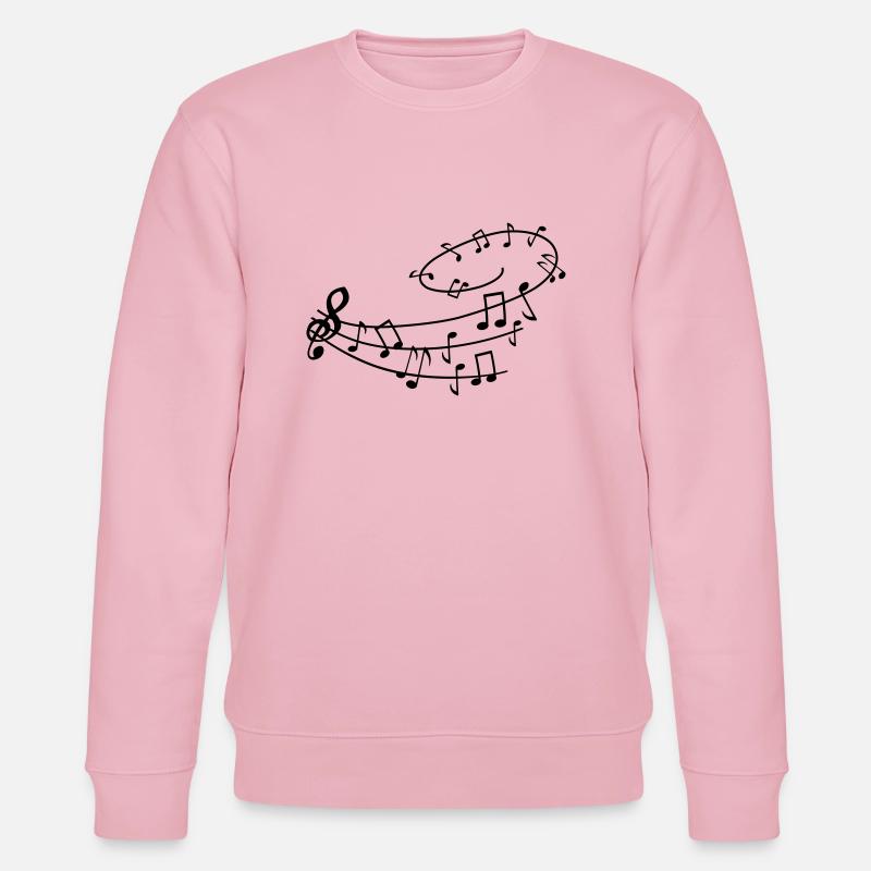 musik_noten1 - Stanley/Stella Unisex Bio-Sweatshirt CHANGER  - Hellrosa