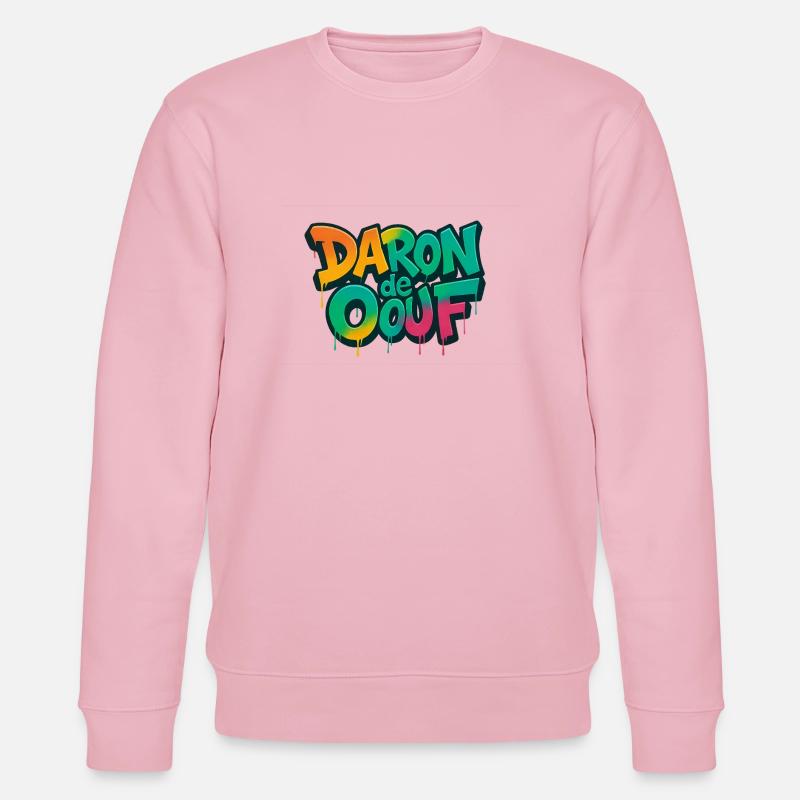 Daron de ouf - Stanley/Stella Unisex Bio-Sweatshirt CHANGER  - Hellrosa