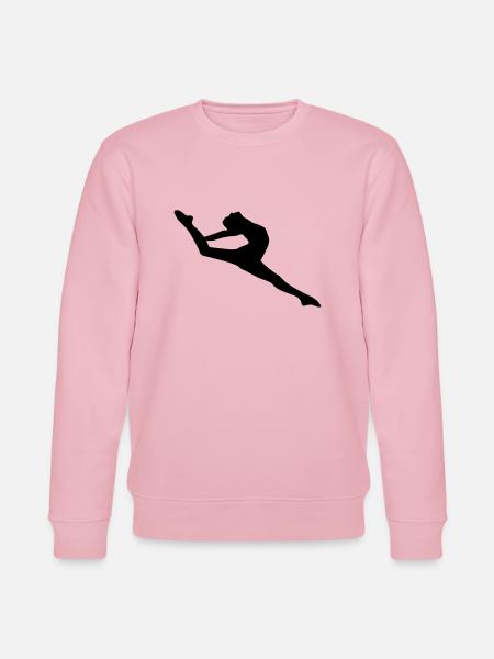 Vector Ballet dancer Silhouette - Stanley/Stella CHANGER Unisex Organic Sweatshirt - cotton pink