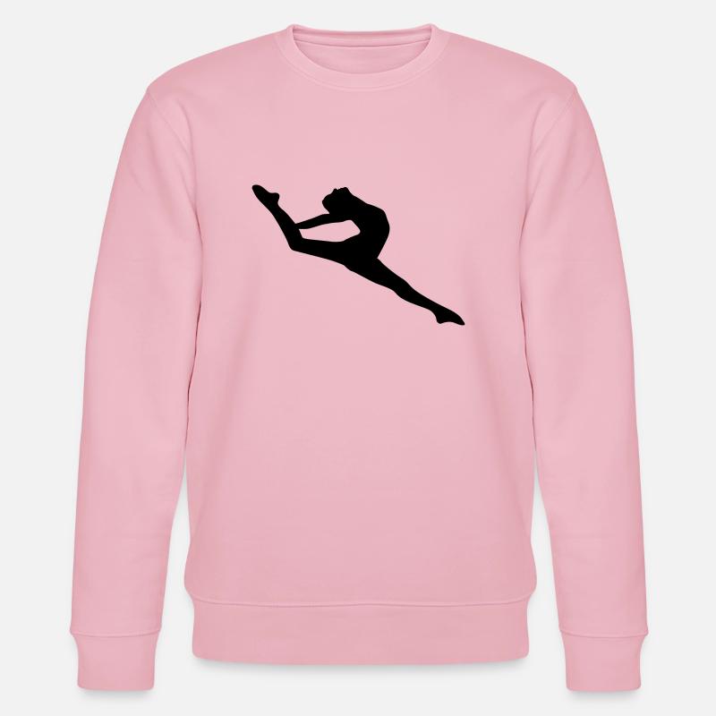 Vector Ballet dancer Silhouette - Stanley/Stella CHANGER Unisex Organic Sweatshirt - cotton pink