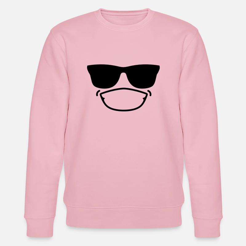 smiley12b - Stanley/Stella Unisex Bio-Sweatshirt CHANGER  - Hellrosa