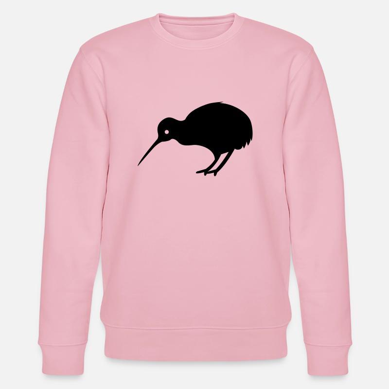 kiwibird neuseeland - Stanley/Stella Unisex Bio-Sweatshirt CHANGER  - Hellrosa