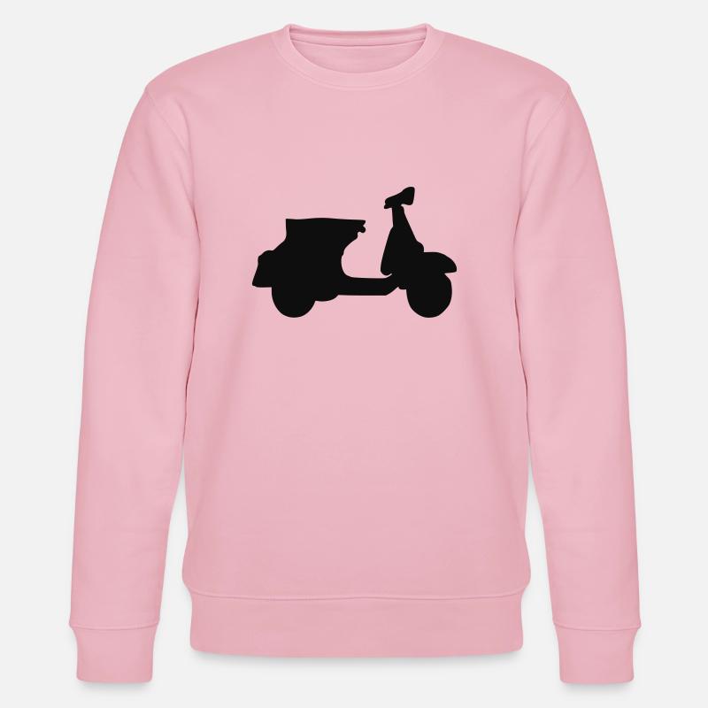 Motorroller Roller Blechroller Schaltroller - Stanley/Stella Unisex Bio-Sweatshirt CHANGER  - Hellrosa