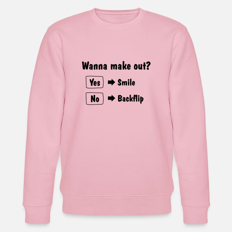 Wanna make out - Stanley/Stella Unisex Bio-Sweatshirt CHANGER  - Hellrosa