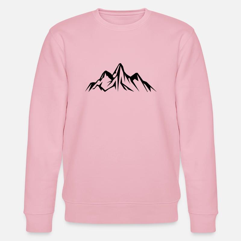 mountain design - Stanley/Stella Unisex Bio-Sweatshirt CHANGER  - Hellrosa