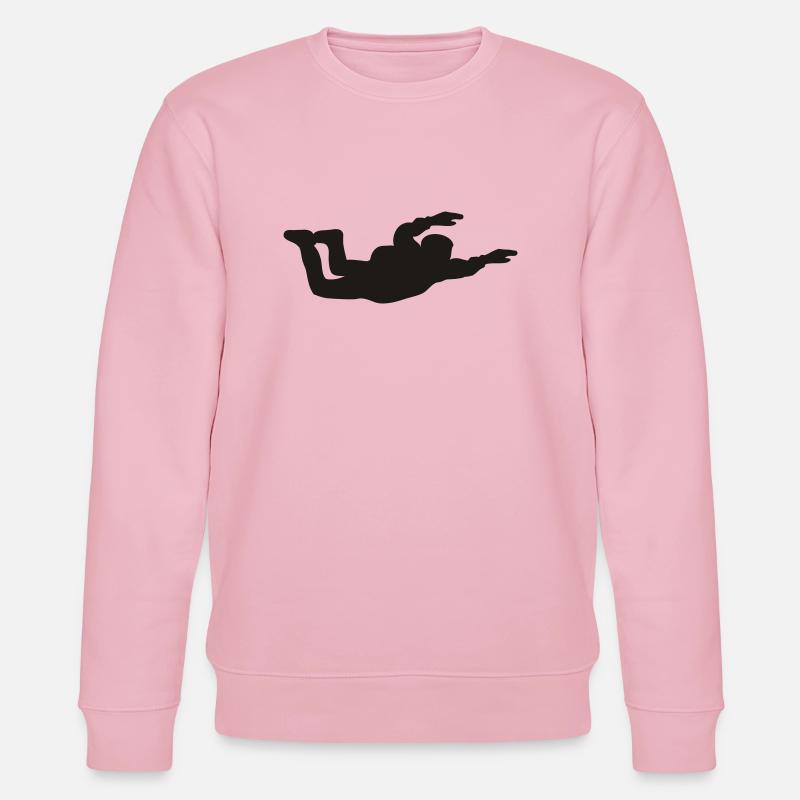 Sky Diving - Stanley/Stella Unisex Bio-Sweatshirt CHANGER  - Hellrosa