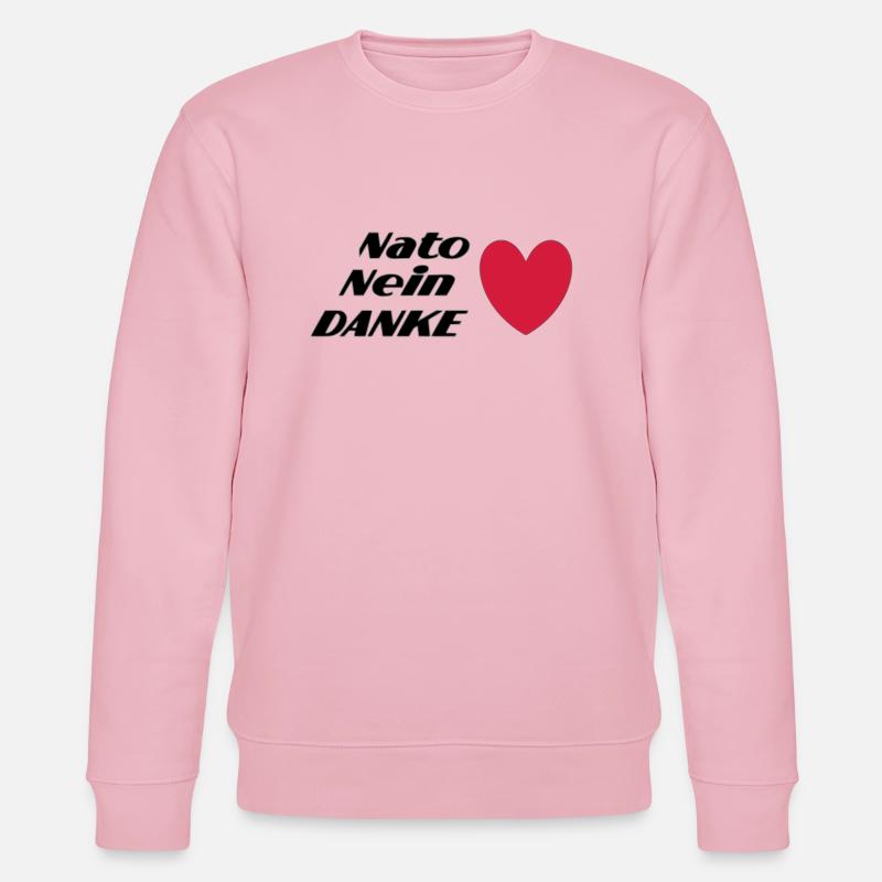 Nato Nein DANKE - Stanley/Stella Unisex Bio-Sweatshirt CHANGER  - Hellrosa