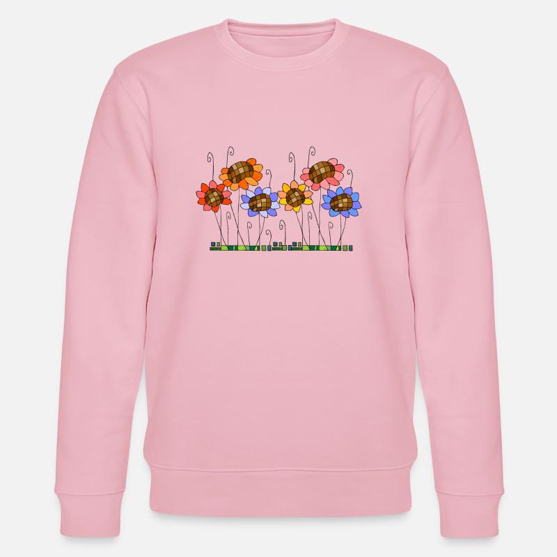 Fleur - Sweat bio CHANGER Stanley/Stella Unisexe - rose pâle