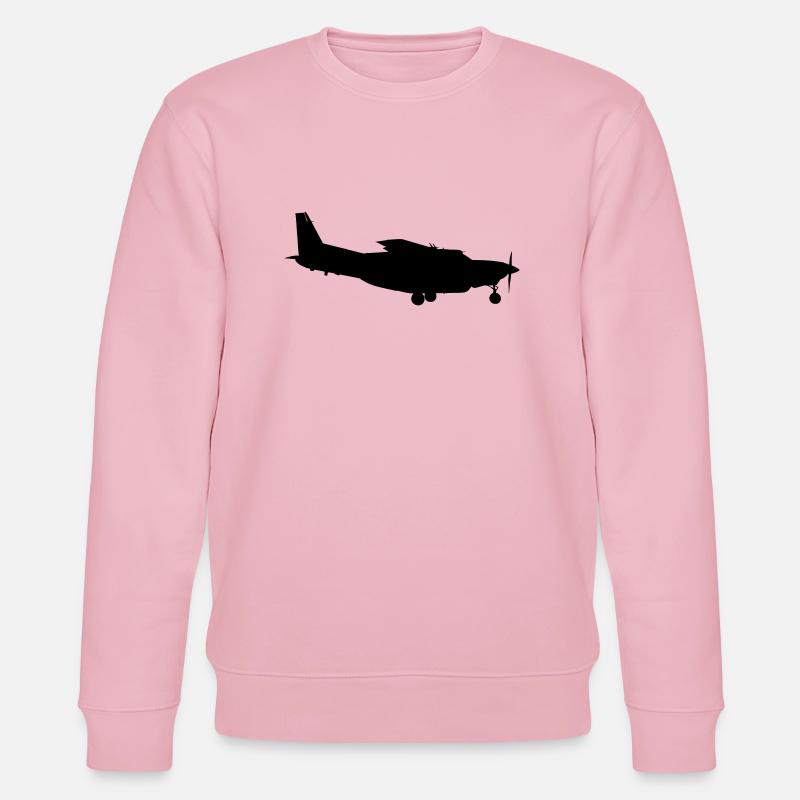 Flugzeug - Stanley/Stella Unisex Bio-Sweatshirt CHANGER  - Hellrosa