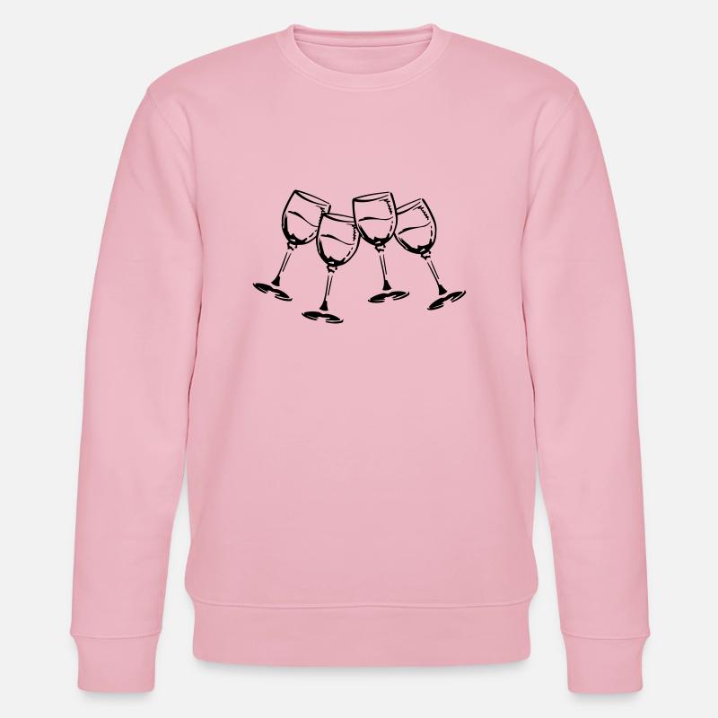 wein glaeser - Stanley/Stella Unisex Bio-Sweatshirt CHANGER  - Hellrosa