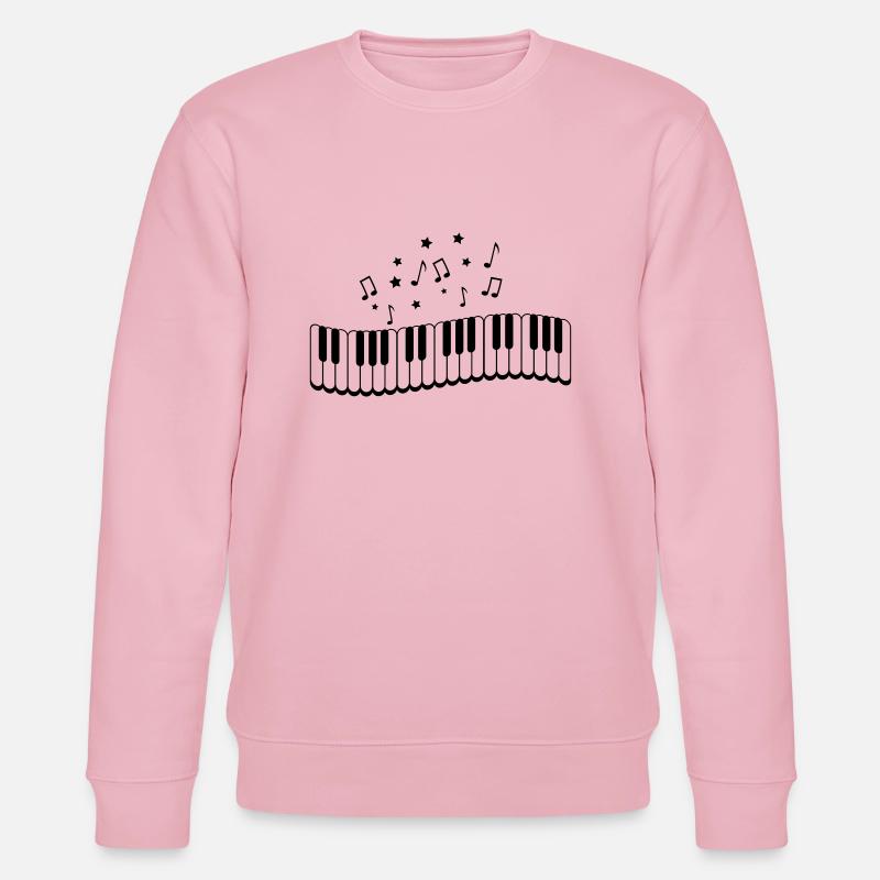 piano_noten_02 - Stanley/Stella Unisex Bio-Sweatshirt CHANGER  - Hellrosa