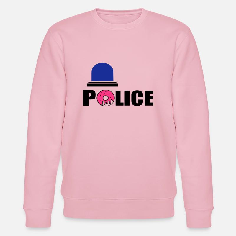 Polizei d - Stanley/Stella Unisex Bio-Sweatshirt CHANGER  - Hellrosa