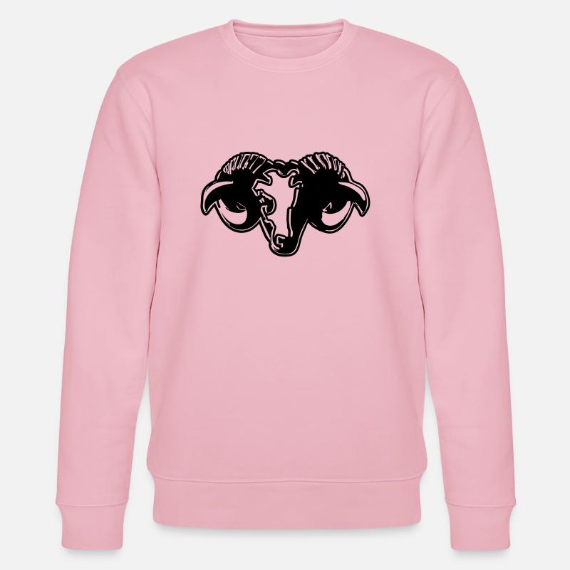 Bélier horoscope stylisée - Sweat bio CHANGER Stanley/Stella Unisexe - rose pâle
