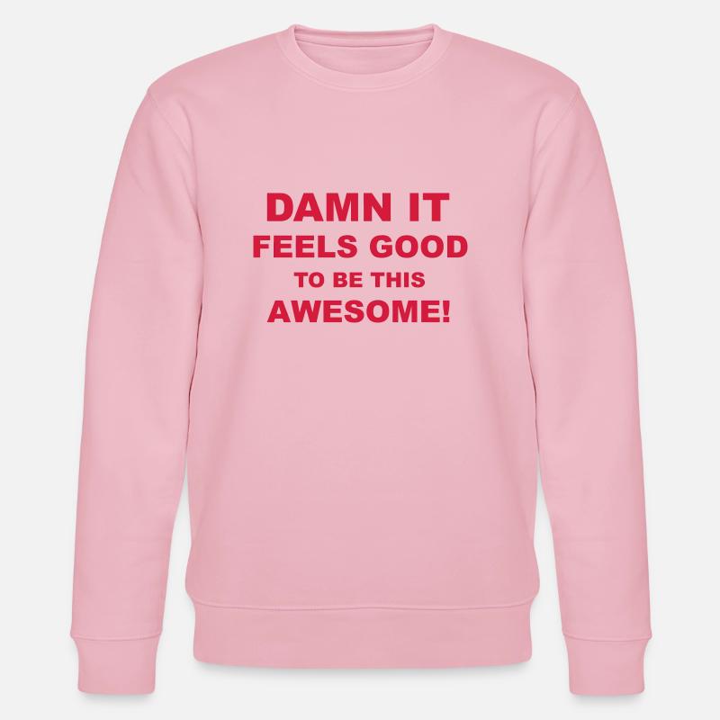 Damn It - Stanley/Stella Unisex Bio-Sweatshirt CHANGER  - Hellrosa