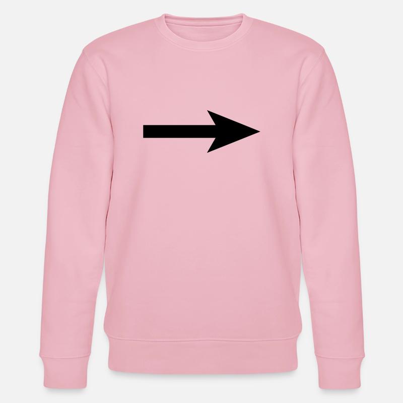 pfeil rechts - Stanley/Stella Unisex Bio-Sweatshirt CHANGER  - Hellrosa