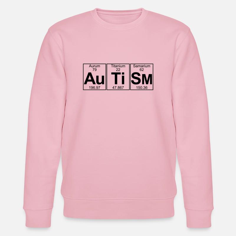 Au-Ti-Sm (Autismus) - Full - Stanley/Stella Unisex Bio-Sweatshirt CHANGER  - Hellrosa