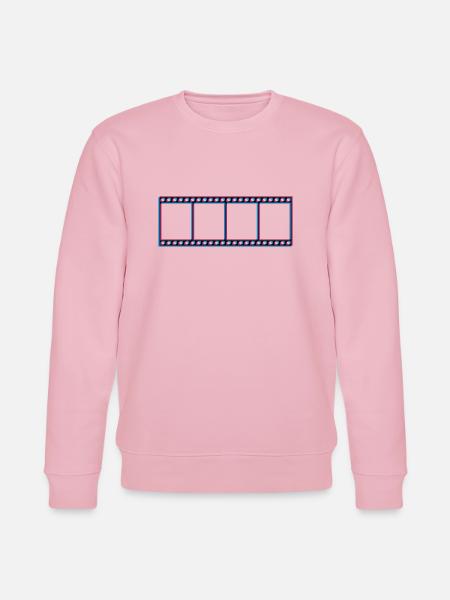 3d movie film reel video movie cinema look watch - Stanley/Stella CHANGER Unisex Organic Sweatshirt - cotton pink