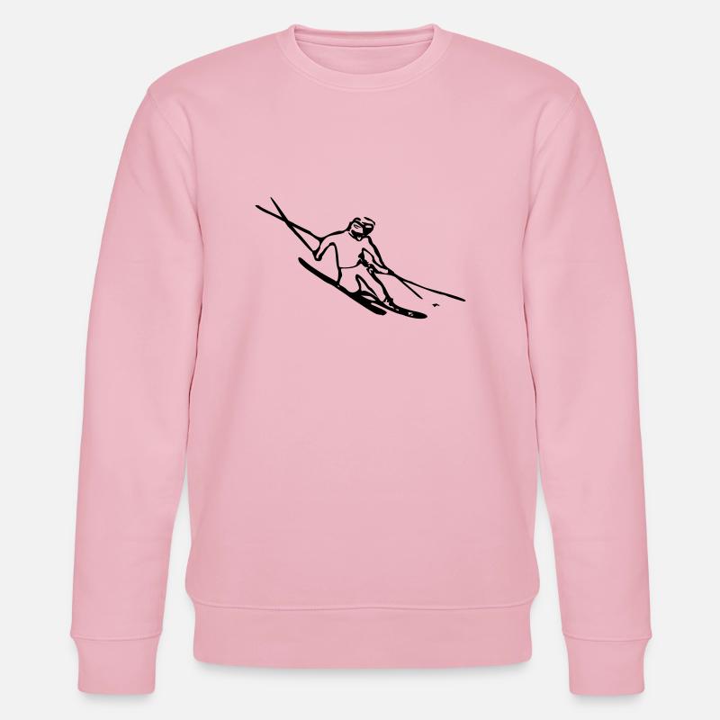 Dynamic Skier - Stanley/Stella CHANGER Unisex Organic Sweatshirt - cotton pink