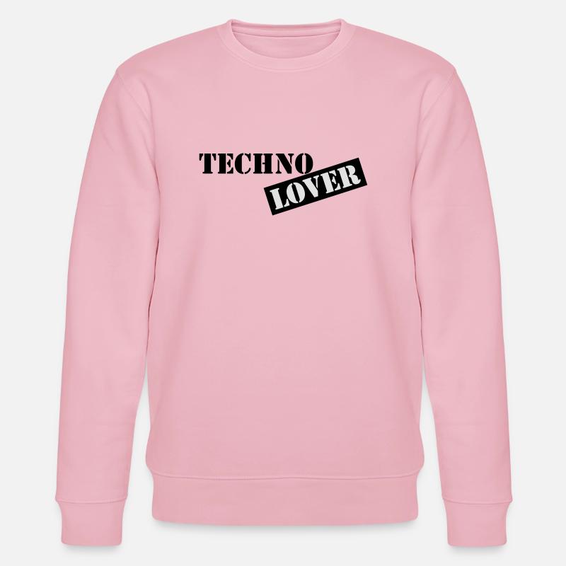 techno lover - Stanley/Stella Unisex Bio-Sweatshirt CHANGER  - Hellrosa