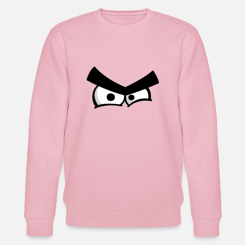 Verärgerte Augen - Stanley/Stella Unisex Bio-Sweatshirt CHANGER  - Hellrosa