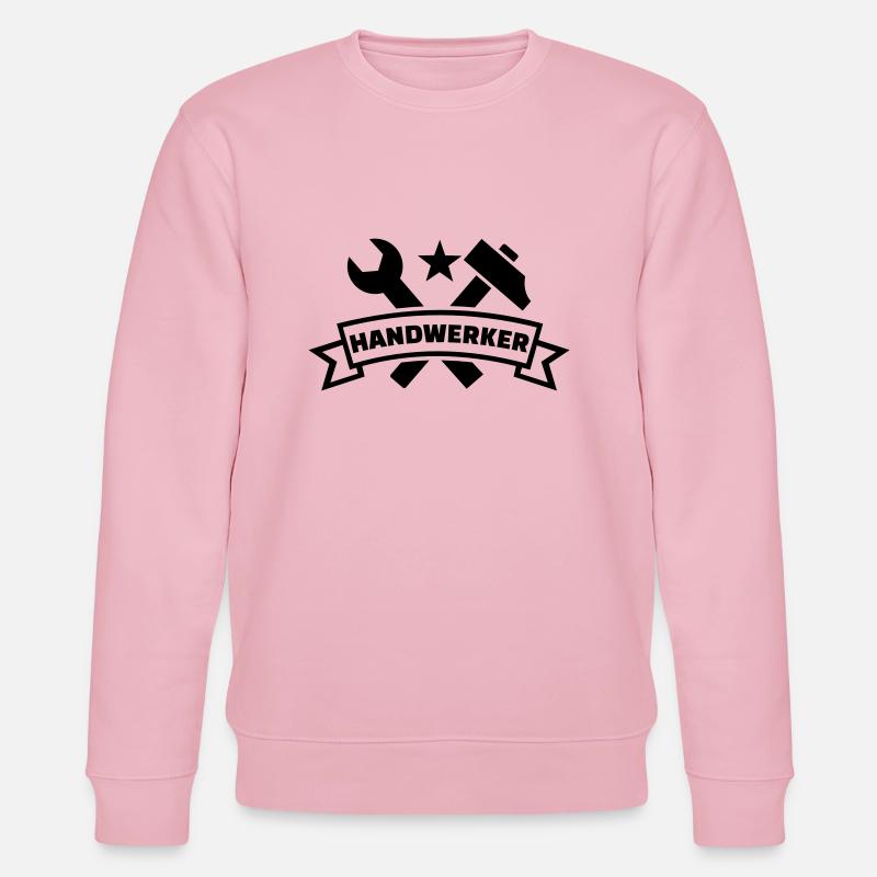 Handwerker - Stanley/Stella Unisex Bio-Sweatshirt CHANGER  - Hellrosa