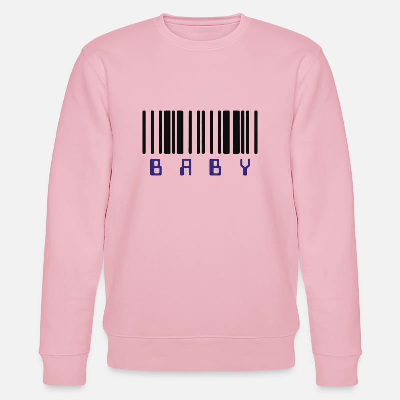 Code à Barres Bébé - Sweat bio CHANGER Stanley/Stella Unisexe - rose pâle
