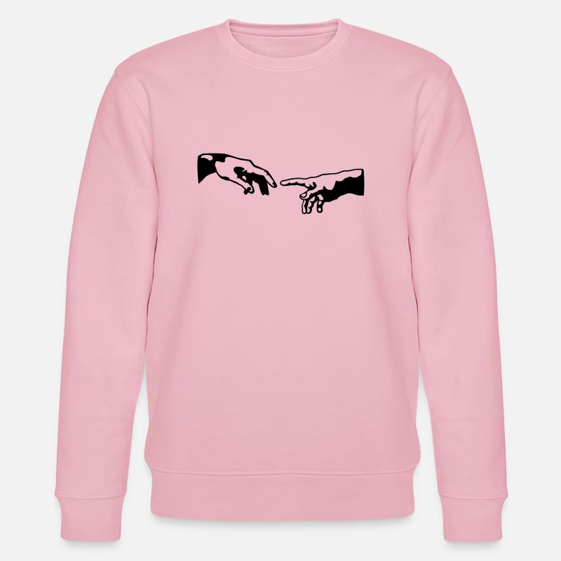 main de dieu - Sweat bio CHANGER Stanley/Stella Unisexe - rose pâle