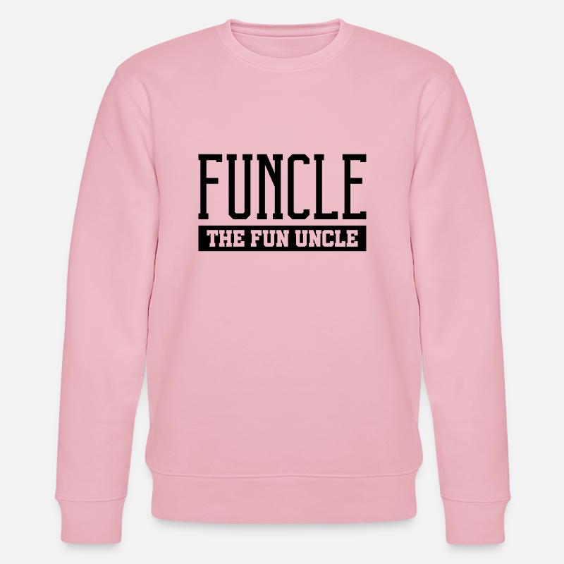 funcle the fun uncle - Stanley/Stella Unisex Bio-Sweatshirt CHANGER  - Hellrosa