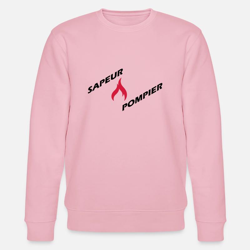 sapeur-pompier - Stanley/Stella Unisex Bio-Sweatshirt CHANGER  - Hellrosa