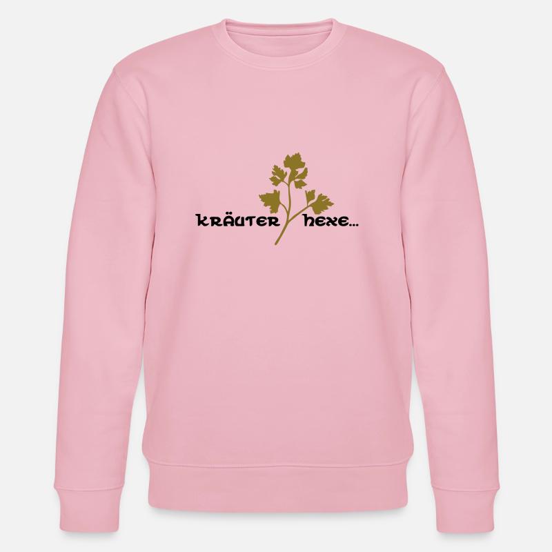 Kräuterhexe - Stanley/Stella Unisex Bio-Sweatshirt CHANGER  - Hellrosa