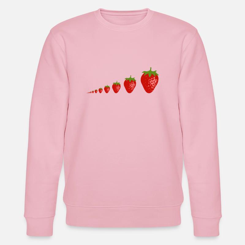 fraises - Sweat bio CHANGER Stanley/Stella Unisexe - rose pâle