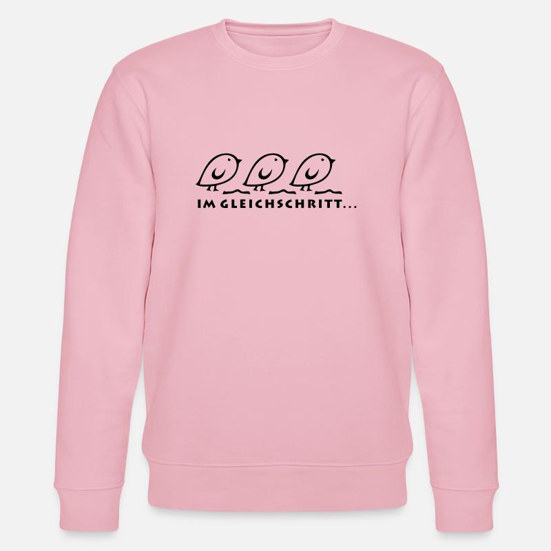 Tweetlercools - IM GLEICHSCHRITT - Stanley/Stella Unisex Bio-Sweatshirt CHANGER  - Hellrosa
