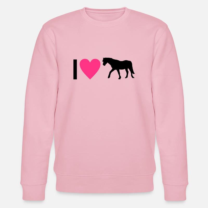 Pferd - Stanley/Stella Unisex Bio-Sweatshirt CHANGER  - Hellrosa
