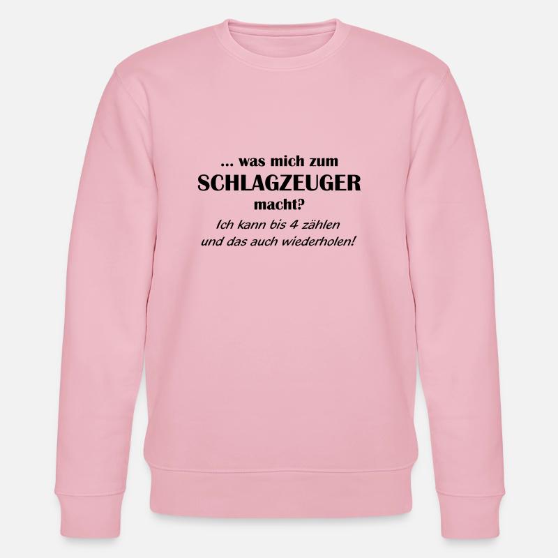 Drummer qualification 1farbig - Stanley/Stella CHANGER Unisex Organic Sweatshirt - cotton pink