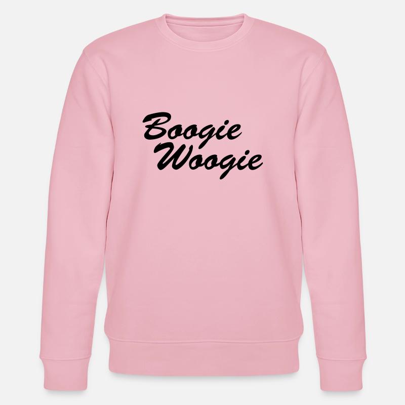 Boogie Woogie Schriftzug - Stanley/Stella Unisex Bio-Sweatshirt CHANGER  - Hellrosa