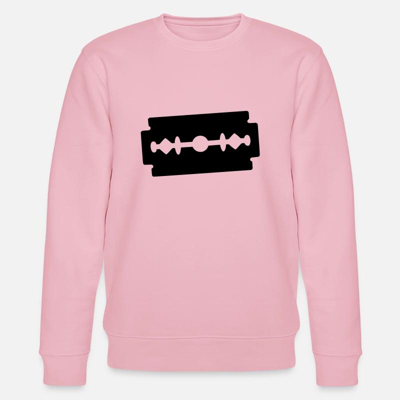 Rasierklinge Symbol - Stanley/Stella Unisex Bio-Sweatshirt CHANGER  - Hellrosa