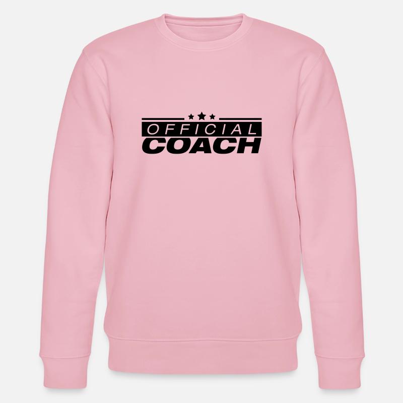 official_coach_dd1 - Stanley/Stella CHANGER Unisex Organic Sweatshirt - cotton pink