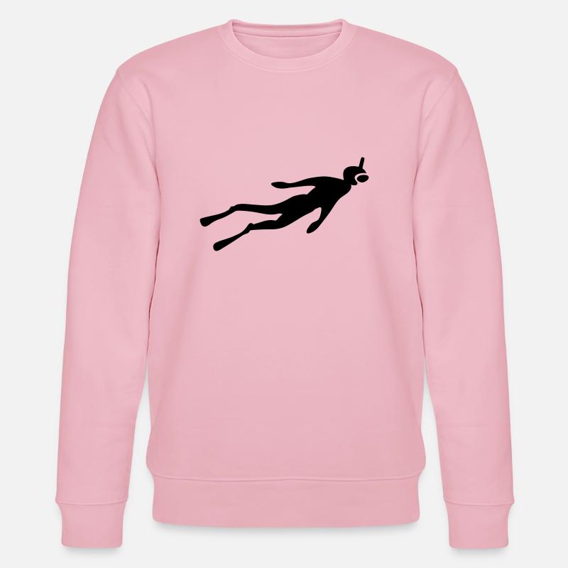 plongeur plongée libre - Sweat bio CHANGER Stanley/Stella Unisexe - rose pâle
