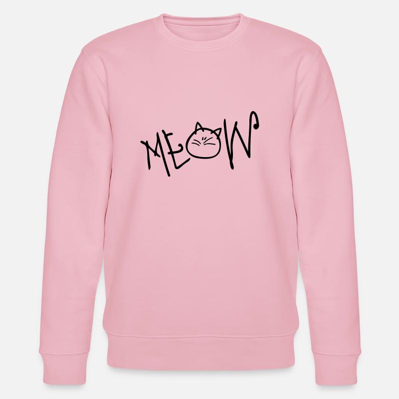 MEOW texte chat - Sweat bio CHANGER Stanley/Stella Unisexe - rose pâle
