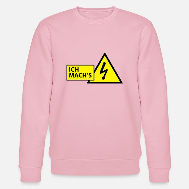 Elektriker - Stanley/Stella Unisex Bio-Sweatshirt CHANGER  - Hellrosa