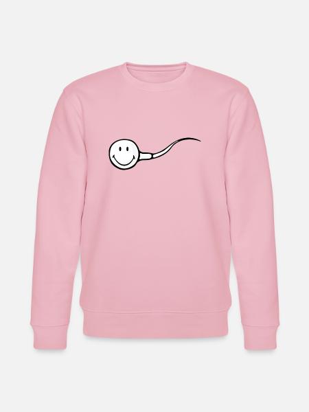 Smiley Sperm - Stanley/Stella CHANGER Unisex Organic Sweatshirt - cotton pink