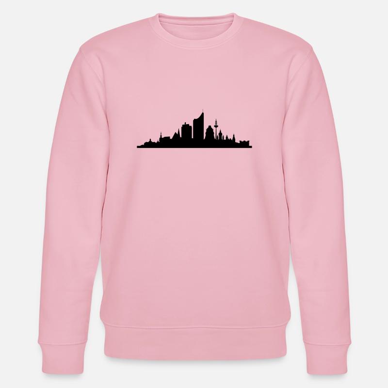 Skyline Leipzig central - Stanley/Stella Unisex Bio-Sweatshirt CHANGER  - Hellrosa